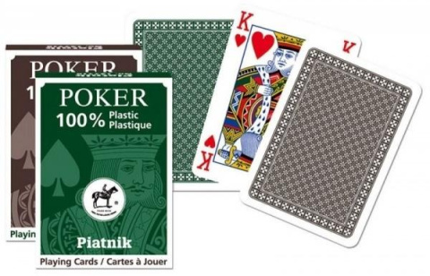 Karty pojedyńcze talie "plastik Poker" PIATNIK