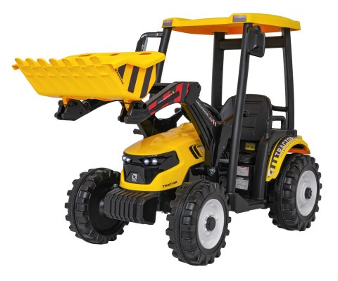 Pojazd MEGA Traktor D68 Z Przyczepką Żółty