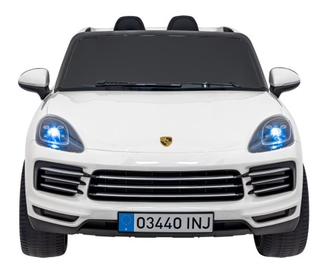 Porsche Cayenne S na akumulator dla dzieci Lakier Biały SUV + Pilot