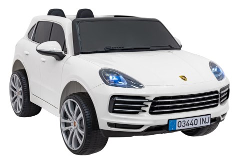 Porsche Cayenne S na akumulator dla dzieci Lakier Biały SUV + Pilot