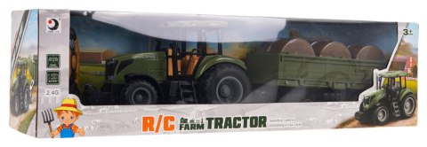 Traktor z Przyczepą Zielony R/C