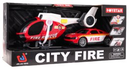 Zestaw Helikopter + Autko Straż Pożarna