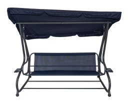 Huśtawka Ogrodowa Siedzisko Textylina 2x1 Granatowa