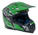 Kask Motocyklowy Enduro Zielony L