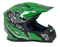 Kask Motocyklowy Enduro Zielony L