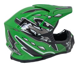 Kask Motocyklowy Enduro Zielony S