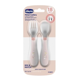 Sztućce metalowe beżowe 18m+