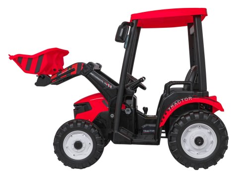 Pojazd MEGA Traktor D68 Z Przyczepką Czerwony