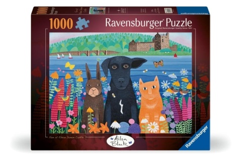 Puzzle 2D: Zwierzaki i zamek 1000el