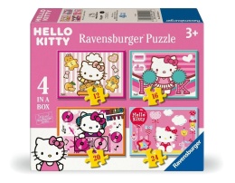 Puzzle dla dzieci 2D: Hello Kitty 4w1