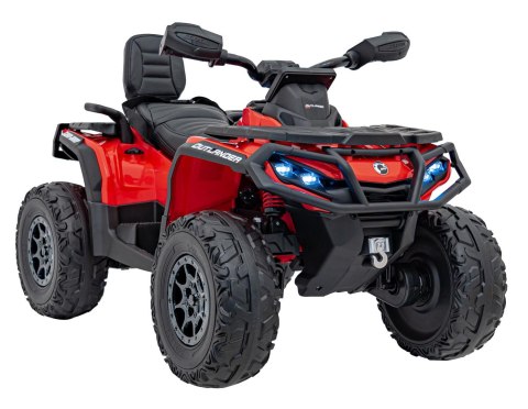 Quad Can Am Outlander ATV z Pilotem Czerwony