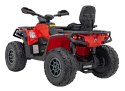 Quad Can Am Outlander ATV z Pilotem Czerwony