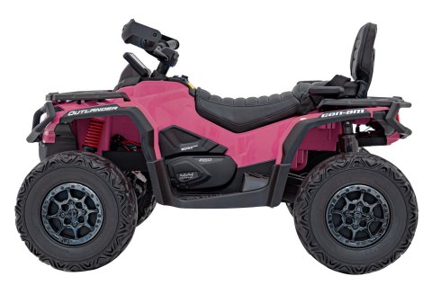 Quad Can Am Outlander ATV z Pilotem Różowy