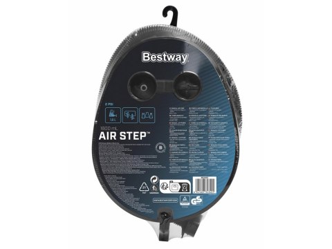Bestway Pompka nożna do materaca + 2 różne adaptery 29x22cm 62005