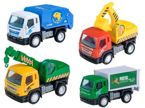 Zestaw autek AUTKA BUDOWLANE dźwig wywrotka śmieciarka betoniarka ZA2103
