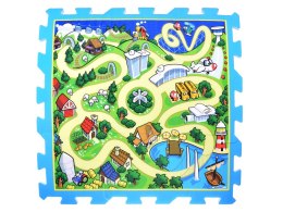 Puzzle piankowe MIASTO - ULICA Mata dla niemowląt 93x93cm ZA3150