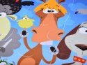 Puzzle piankowe ZWIERZĘTA Kolorowa mata dla niemowląt 90x90cm ZA3151
