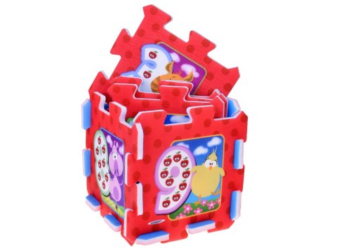 Puzzle piankowe ZWIERZĘTA i CYFRY Mata dla niemowląt 93x93cm ZA3147