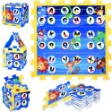 Puzzle piankowe - edukacyjna mata dla dzieci ALFABET dżungla 93x93cm ZA3148