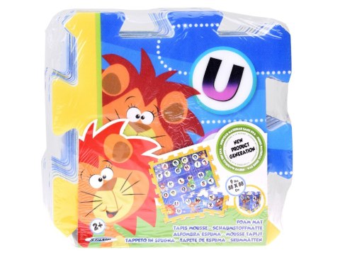 Puzzle piankowe - edukacyjna mata dla dzieci ALFABET dżungla 93x93cm ZA3148