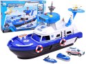 Zestaw Łódź Policja + helikopter pojazdy ZA3341