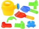 Zestaw Wózek do piaskownicy + foremki + grabki + konewka ZA3117
