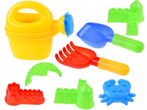 Zestaw Wózek do piaskownicy + foremki + grabki + konewka ZA3117