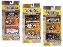 Hasbro TONKA Zestaw pojazdów POLICJA Różne metalowe autka + pachołki ZA3633