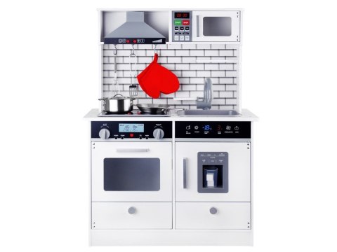 Duża kuchnia drewniana STYL SKANDYNAWSKI Światło + dźwięk AKCESORIA ZA3717