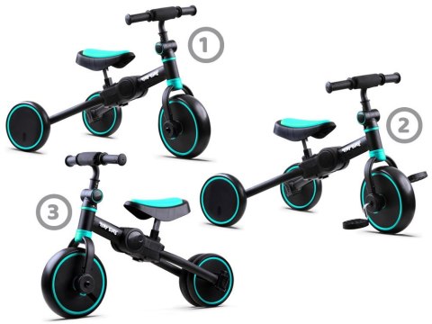 Rowerek 3w1 trójkołowy, jeździk, biegowy rośnie z dzieckiem SP0663