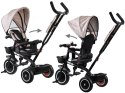 Rowerek trójkołowy Tiny Bike 3w1 beżowy z daszkiem SP0650