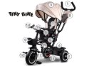Rowerek trójkołowy Tiny Bike 3w1 beżowy z daszkiem SP0650
