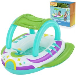 Bestway Dmuchany Ponton z daszkiem ŁÓDKA z dnem Kierownica + klakson 34149