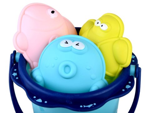 Zestaw wiaderko łopatka foremki do piasku ZA4351