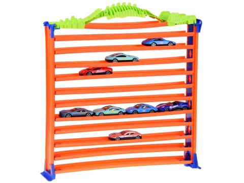 Garaż parking dla autek tor pętla 2w1 resoraki resorówki 8 szt ZA4699