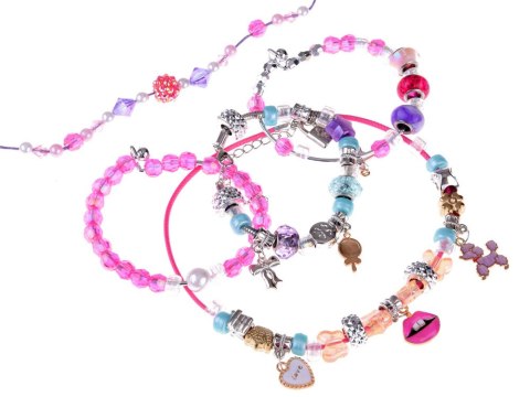 Zestaw do bransoletek Koraliki Zawieszki Charmsy - Zrób biżuterię ZA4644