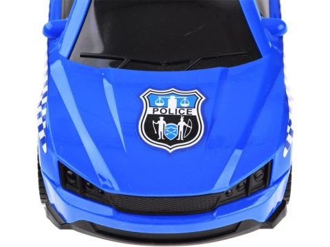 Zestaw pojazdów policyjnych auto helikopter dźwięk światło ZA4626