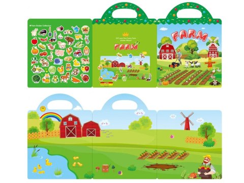 Farma Album z Naklejkami Zwierzęta Warzywa naklejki ZA4764
