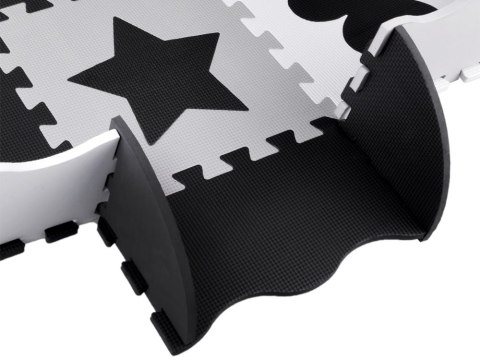 Puzzle piankowe - Kontrastowa mata dla niemowląt KSZTAŁTY 120x120cmZA4782