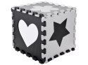 Puzzle piankowe - Kontrastowa mata dla niemowląt KSZTAŁTY 120x120cmZA4782