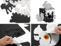 Puzzle piankowe - kontrastowa mata dla niemowląt ZWIERZĘTA 120x120cm ZA4783