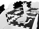 Puzzle piankowe - kontrastowa mata dla niemowląt ZWIERZĘTA 120x120cm ZA4783