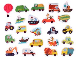 Puzzle układanka 23 ele Pojazdy Samochody maszyny budowlane ZA4750