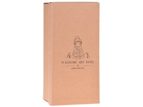 Beżowa Urocza miękka Lalka - minimalistyczna mimika Nauka emocji ZA4996