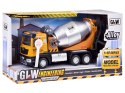 Auto budowlane Betoniarka samochód z dźwiękiem i światłem ZA5010