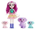 Enchantimals Lalka Dessa Dalmatian z uroczą rodzinką dalmateńczyków ZA5103