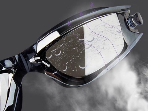 ZESTAW Okulary do pływania UV ANTI-FOG + zatyczki do uczu i nosa SP0792 ZL