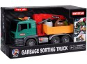 Samochód ciężarowy Edukacyjna Śmieciarka + Kosze na śmieci dźwięk ZA5230