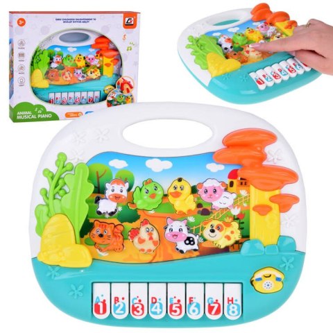 Edukacyjne Pianinko Interaktywne Organki ze Zwierzątkami Farma ZA5331