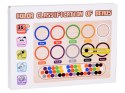 Kolorowe Kulki Układanka Montessori Mozaika Sorter nauka kolorów ZA5329